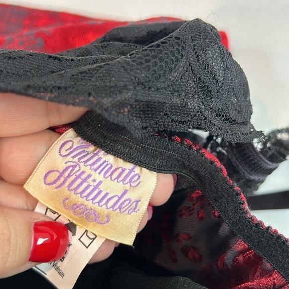 Vintage intimate, apparel, brocade lace back corset top women’s plus size 40 - Picture 4 of 7